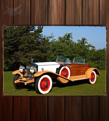 Металлическая табличка Rolls-Royce Phantom 40 50 Continental Boattail Tourer (II)